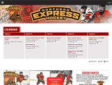 Tablet Screenshot of northernexpresshockey.org